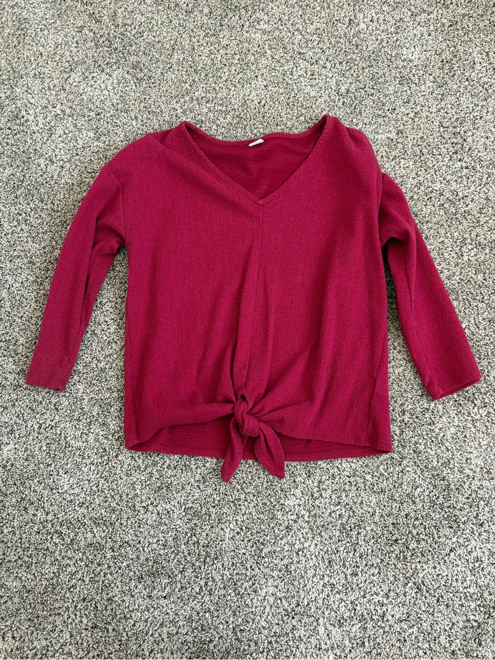 Old Navy Women V-Neck Tie-Front Knit Top XS